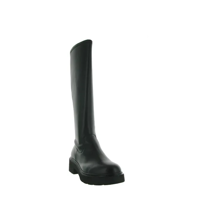 bottes - Motardes - femme - Cuir - Noir - Unisa