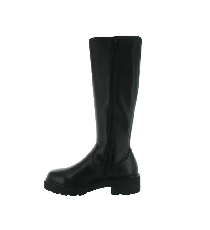 bottes - Motardes - femme - Cuir - Noir - Unisa