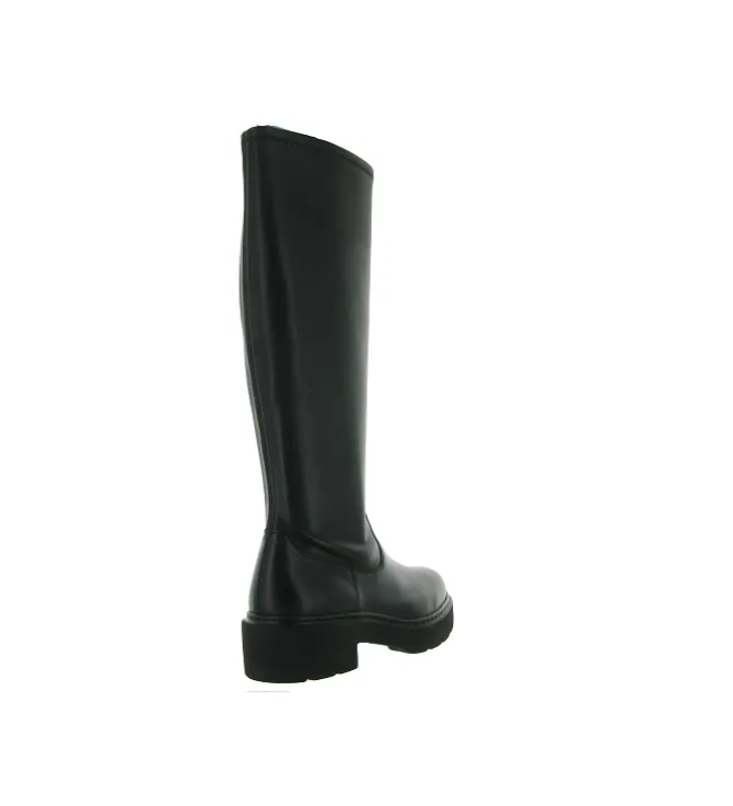 bottes - Motardes - femme - Cuir - Noir - Unisa