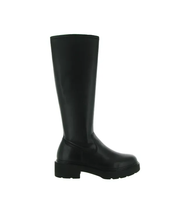 bottes - Motardes - femme - Cuir - Noir - Unisa