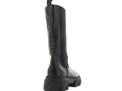 bottes - Motardes - femme - Cuir - Noir - Impicci