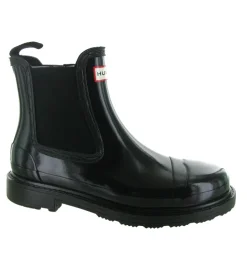bottes - Pluie - femme - Caoutchouc - Noir - Hunter