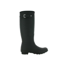 bottes - Pluie - femme - Caoutchouc - Noir - Hunter