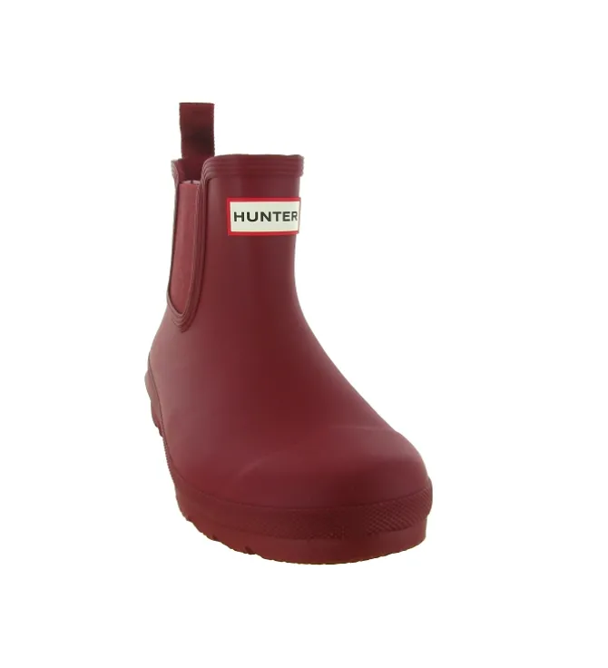 bottes - Pluie - femme - Caoutchouc - Bordeaux - Hunter