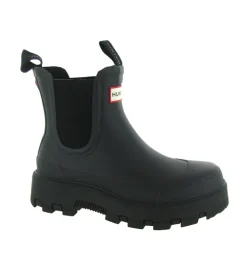 bottes - Pluie - femme - Caoutchouc - Noir - Hunter