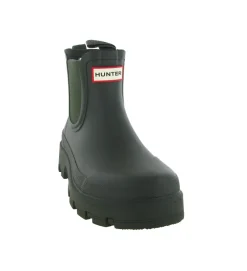 bottes - Pluie - femme - Caoutchouc - Vert - Hunter
