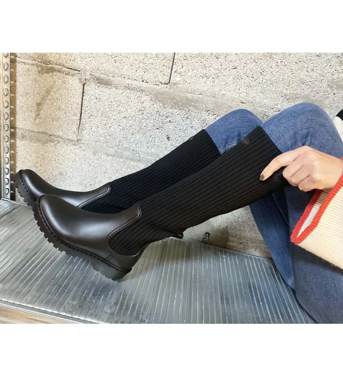 bottes - Pluie - femme - Synthétique - Noir - Unisa