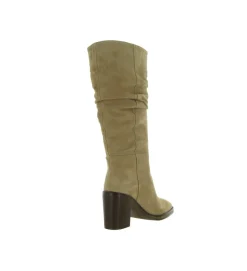 bottes - Santiag - femme - Nubuck - Beige - Alpe