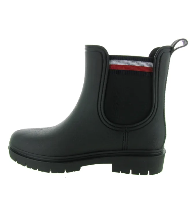 bottines et boots - Caoutchouc - femme - Caoutchouc - Noir - Tommy hilfiger