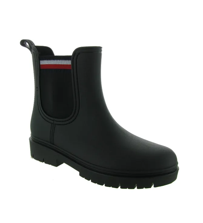 bottines et boots - Caoutchouc - femme - Caoutchouc - Noir - Tommy hilfiger