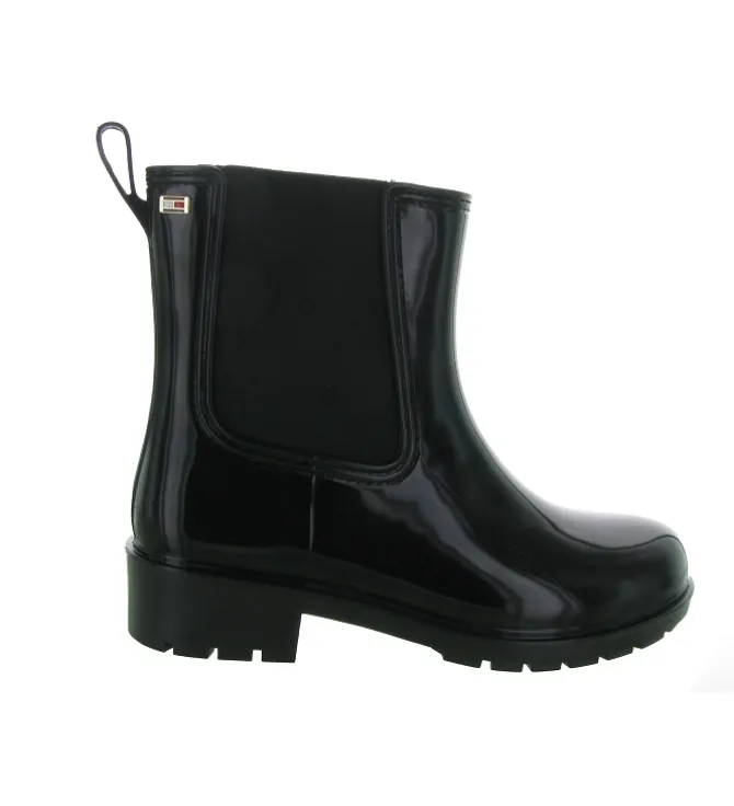 bottines et boots - Caoutchouc - femme - Caoutchouc - Noir - Tommy hilfiger