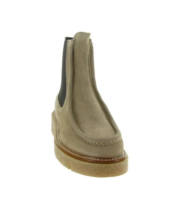bottines et boots - Casual - femme - Cuir - Taupe - Pedro miralles