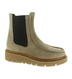bottines et boots - Casual - femme - Cuir - Taupe - Pedro miralles