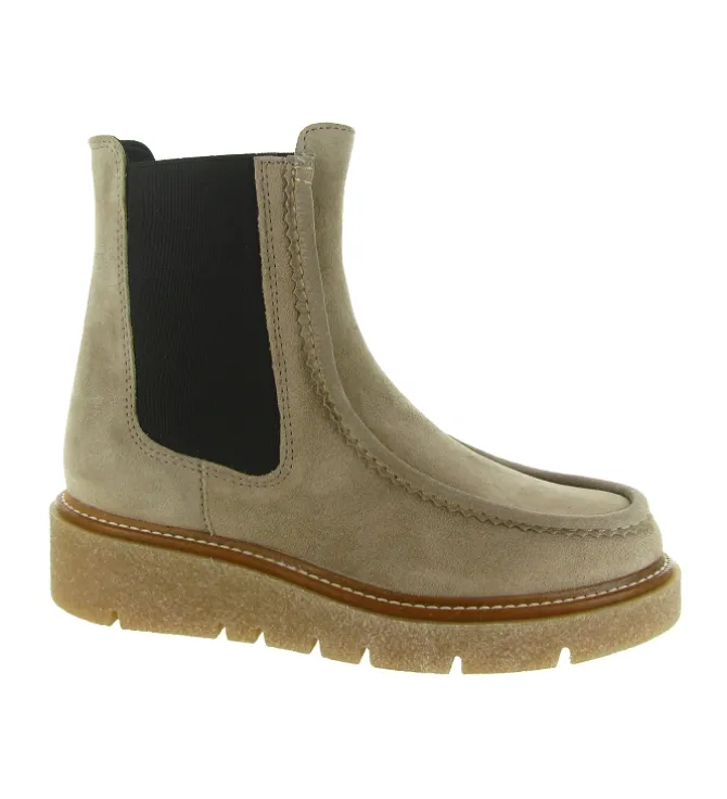 bottines et boots - Casual - femme - Cuir - Taupe - Pedro miralles