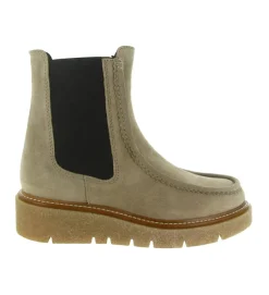 bottines et boots - Casual - femme - Cuir - Taupe - Pedro miralles