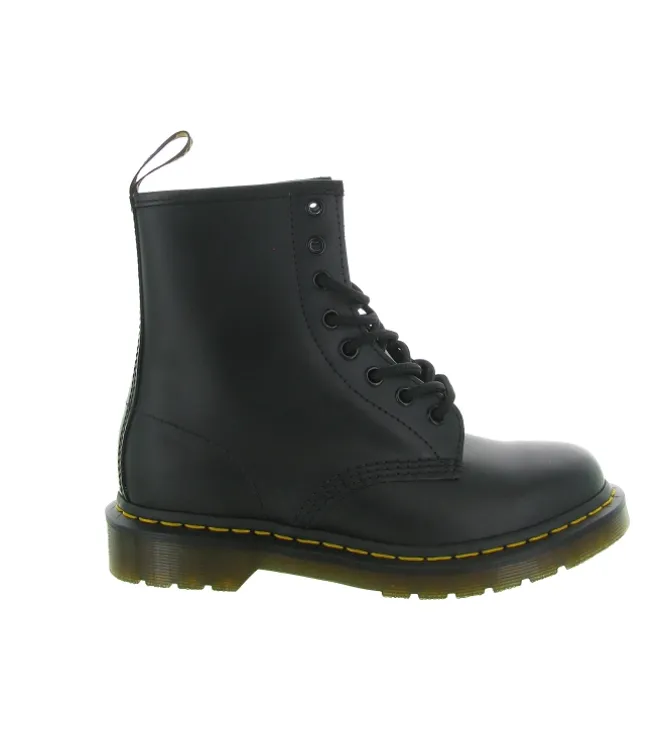 bottines et boots - Casual - femme - Cuir - Noir - Doc martens