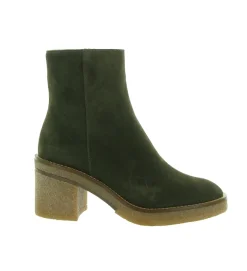 bottines et boots - Casual - femme - Nubuck - Kaki - Alpe