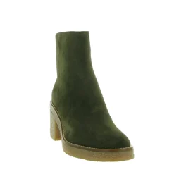 bottines et boots - Casual - femme - Nubuck - Kaki - Alpe