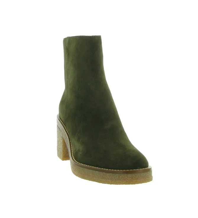 bottines et boots - Casual - femme - Nubuck - Kaki - Alpe