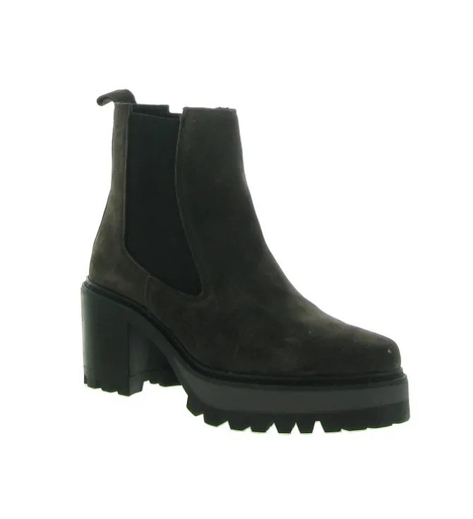 bottines et boots - Casual - femme - Nubuck - Marron - Alpe