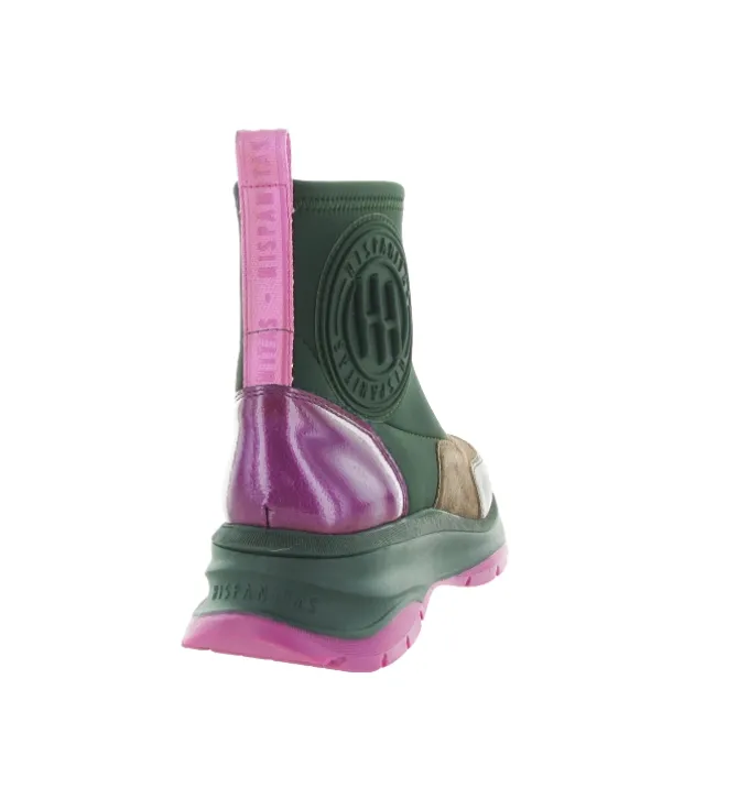 bottines et boots - Casual - femme - Synthétique - Kaki - Hispanitas