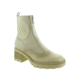 bottines et boots - Casual - femme - Cuir - Beige - Hispanitas