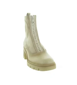 bottines et boots - Casual - femme - Cuir - Beige - Hispanitas