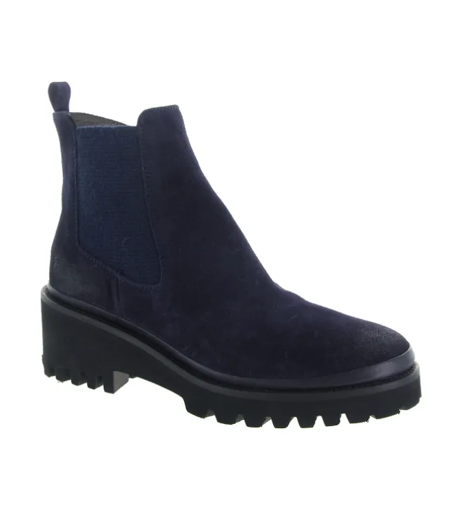 bottines et boots - Casual - femme - Cuir - Bleu Marine - Xsa