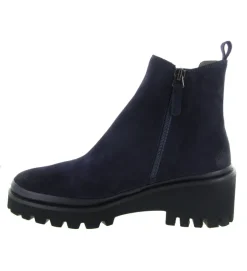 bottines et boots - Casual - femme - Cuir - Bleu Marine - Xsa