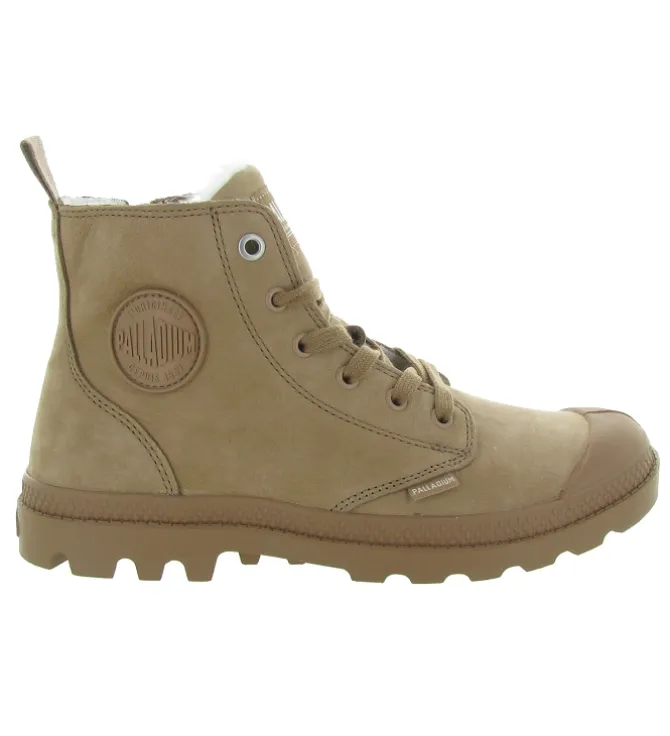 bottines et boots - Casual - femme - Nubuck - Beige - Palladium