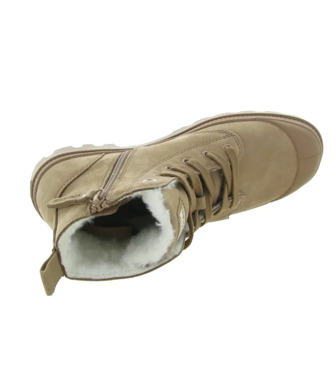 bottines et boots - Casual - femme - Nubuck - Beige - Palladium