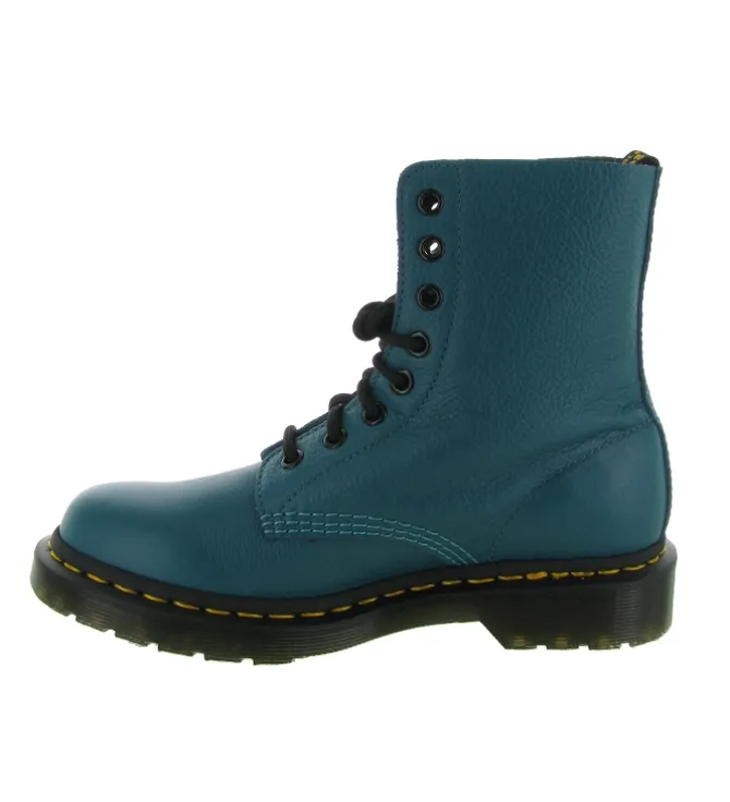 bottines et boots - Casual - femme - Cuir - Bleu - Doc martens