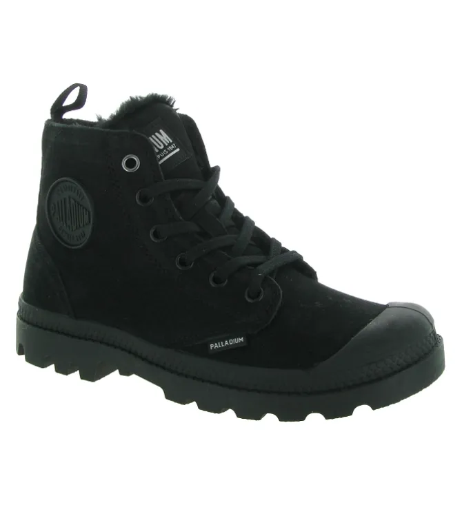 bottines et boots - Casual - femme - Nubuck - Noir - Palladium