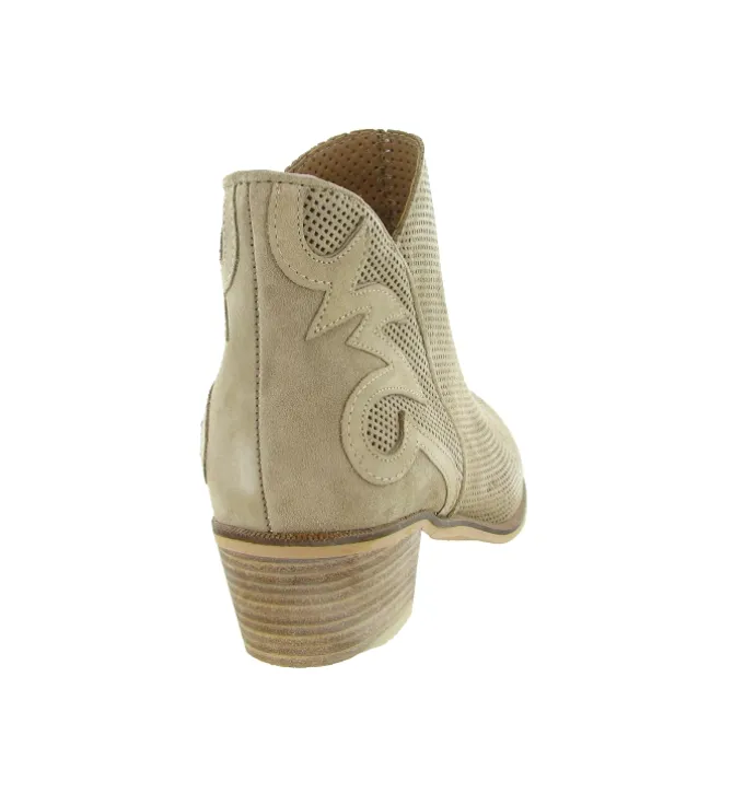bottines et boots - Casual - femme - Nubuck - Beige - Alpe