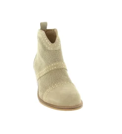 bottines et boots - Casual - femme - Nubuck - Beige - Alpe