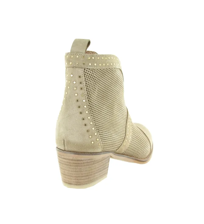bottines et boots - Casual - femme - Nubuck - Beige - Alpe