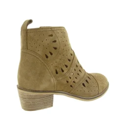 bottines et boots - Casual - femme - Nubuck - Taupe - Alpe