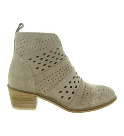 bottines et boots - Casual - femme - Cuir - Beige - Alpe