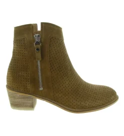 bottines et boots - Casual - femme - Cuir - Beige - Alpe
