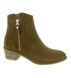 bottines et boots - Casual - femme - Cuir - Beige - Alpe