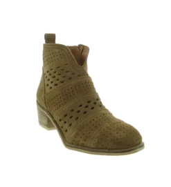 bottines et boots - Casual - femme - Cuir - Marron - Alpe