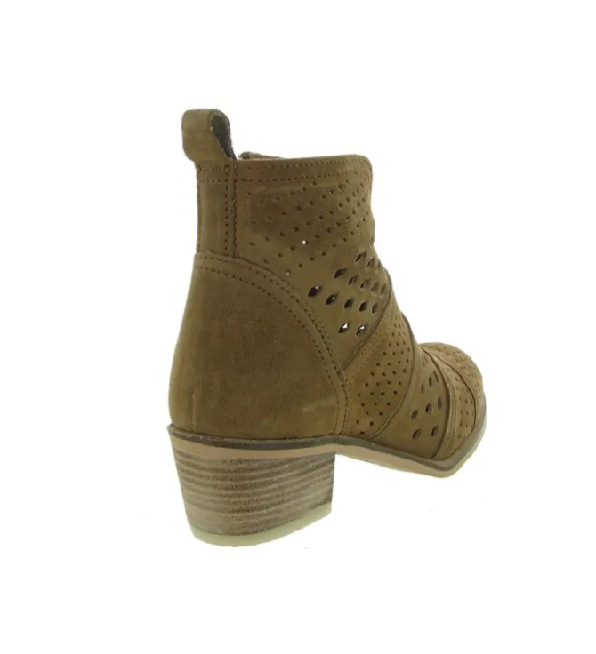 bottines et boots - Casual - femme - Cuir - Marron - Alpe