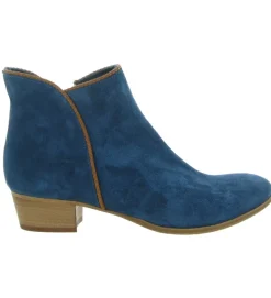 bottines et boots - Casual - femme - Cuir - Bleu - Julie dee