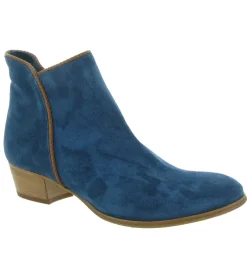 bottines et boots - Casual - femme - Cuir - Bleu - Julie dee