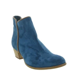 bottines et boots - Casual - femme - Cuir - Bleu - Julie dee