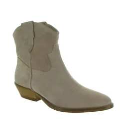 bottines et boots - Casual - femme - Cuir - Beige - Julie dee