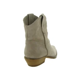 bottines et boots - Casual - femme - Cuir - Beige - Julie dee
