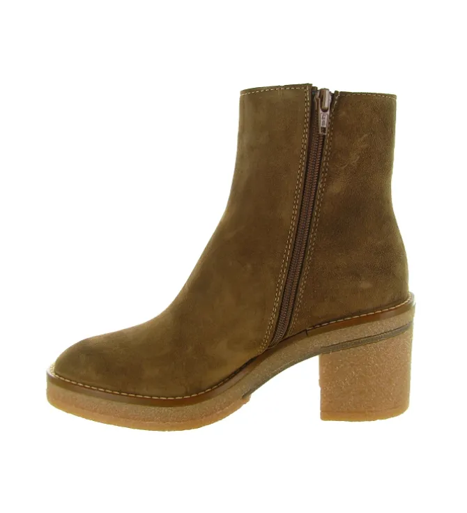 bottines et boots - Casual - femme - Nubuck - Marron - Alpe