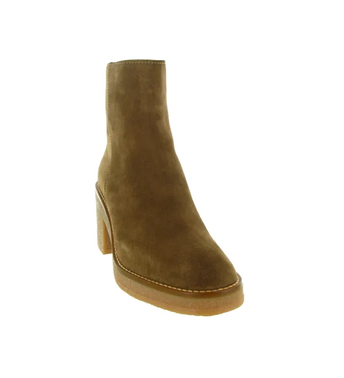 bottines et boots - Casual - femme - Nubuck - Marron - Alpe