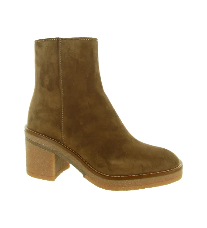 bottines et boots - Casual - femme - Nubuck - Marron - Alpe